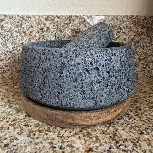 Tlahuanoni Volcanic Stone Totilla Make With Hand Painted