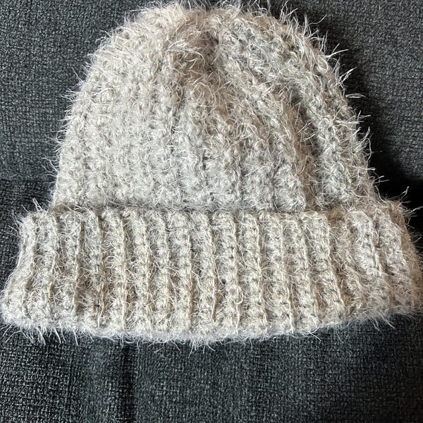 CROCHET PATTERN & VIDEO/ Chunky Ribbed Hat, Side Across Construction ...