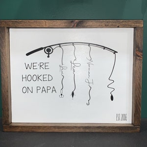 Download Hooked On Daddy Svg Fishing Dad Fishing Pole Svg Etsy