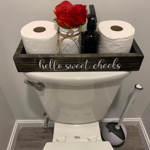 Hello Sweet Cheeks Toilet Paper Tray Bathroom Storage Box » Made