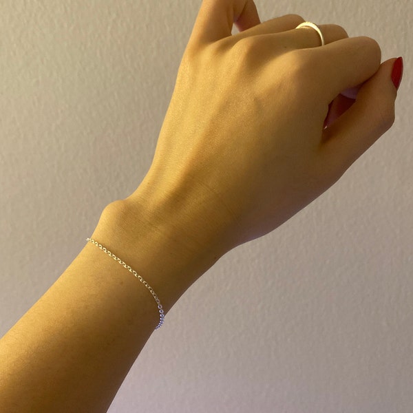 Silver Chain Bracelet | Silver Plated or Sterling Silver Bracelet ...