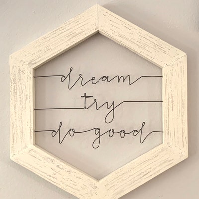 Dream Try Do Good Sign Boy Meets World Art Framed Motivational Wall ...