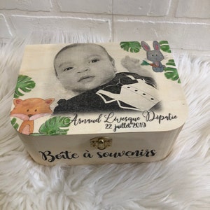 Boite Souvenirs Bebe Coffret Naissance Personnalise Etsy