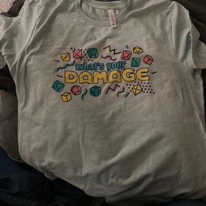 What's Your Damage Shirt Dungeons and Dragons Shirt Dnd - Etsy