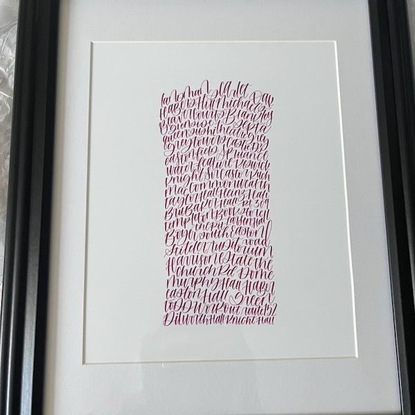 Bull Calligraphy Pit Bull Calligraphy Wordy Art Print - Etsy