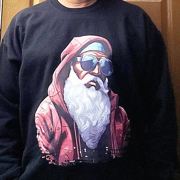 Black Santa Fist Christmas Africa Off Shoulder Sweater All Power to the People DT03 main image 1