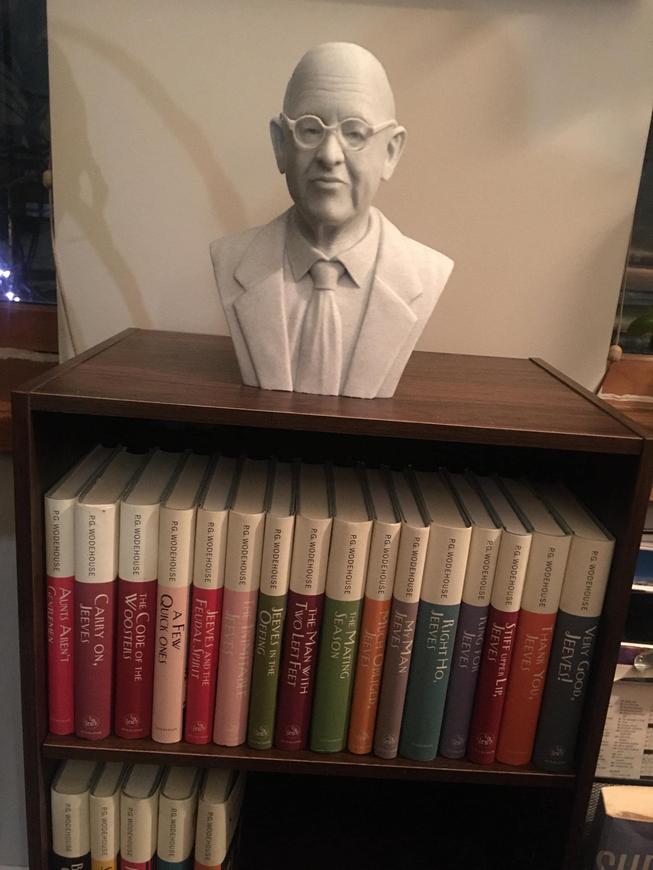 Buyer-submitted custom bust displayed at home