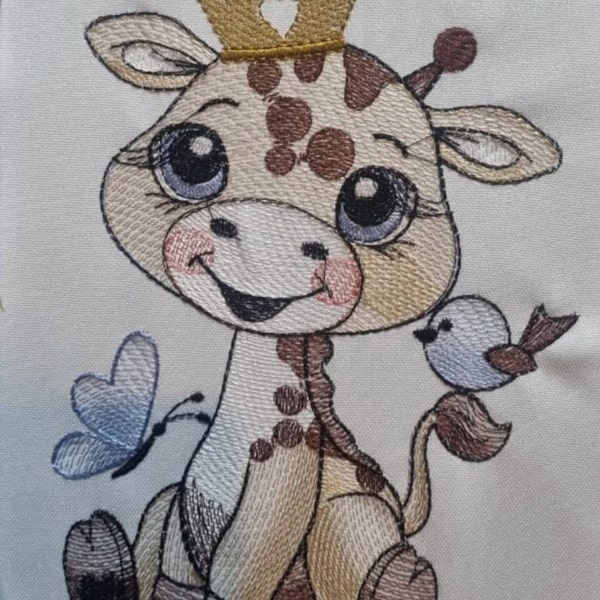 Baby Giraffe Machine Embroidery Design Safari Babies Series 3 Sizes to ...