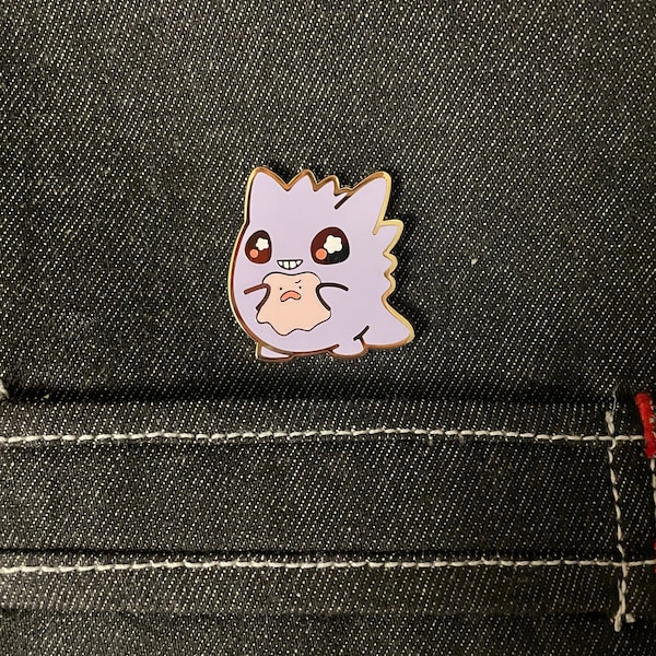Happy Ghost Gengar Enamel Pin - Etsy