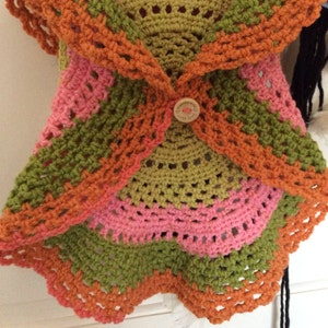 Ring Around the Rosie Vest Crochet Pattern PDF FILE ONLY Instant ...
