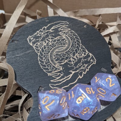 D20 Dice Coaster - 3D Printed Dungeons And Dragons Gift - DND Tabletop Accessory