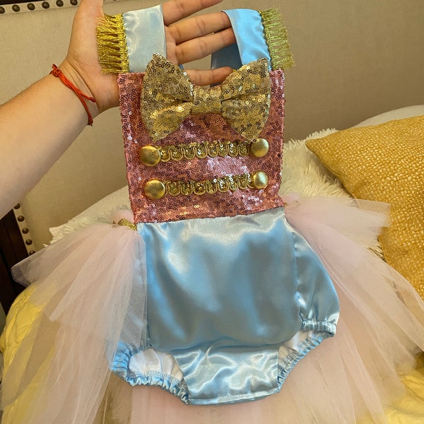 BABINE - Nutcracker  Romper & Bonnet Set - Pink main image 1