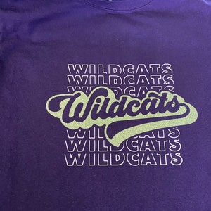 Wildcats Echo Svg School Spirit Retro Design Svg Wildcat Pride - Etsy