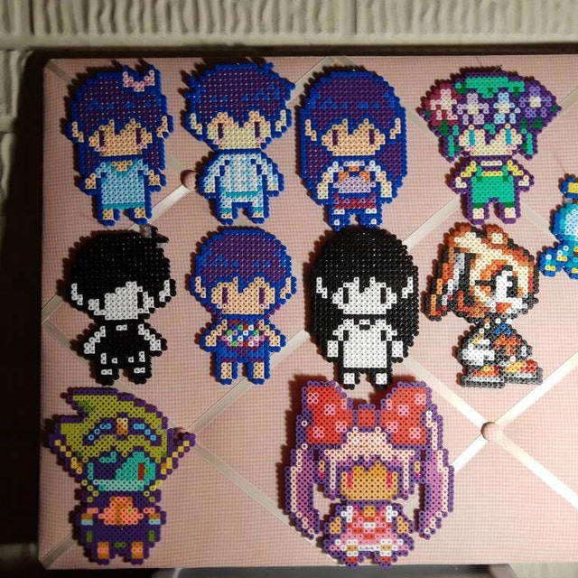 Omori Faraway Chaveiro, Imã ou Figura Pixel Art Bead Perler