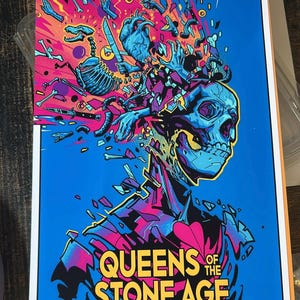 QOTSA Gig Poster: Queens of the Stone Age, London 2023, Aluminium
