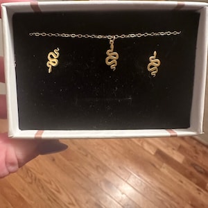 Customer photo, Snake Choker Necklace