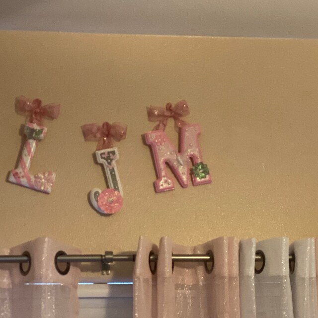 Custom Wooden Hanging Wall Letters and Nursery Decor by SoooooCute
