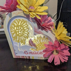 Rectangle Shadow Box Frame SVG for Cricut Projects and Spacer Paper ...