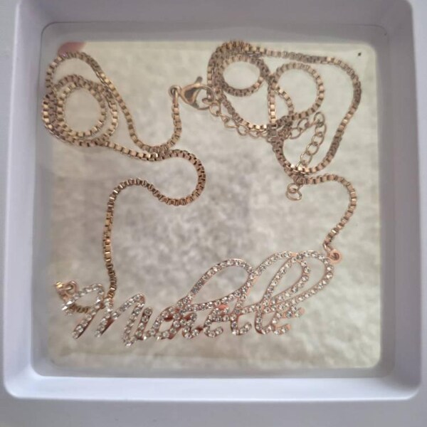 Personalized Custom Gold Hoop Bamboo Earrings Name Plate Laser Cut Gold Script