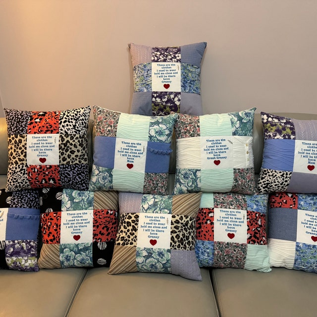 Memory Pillow Cushion Patchwork - Etsy