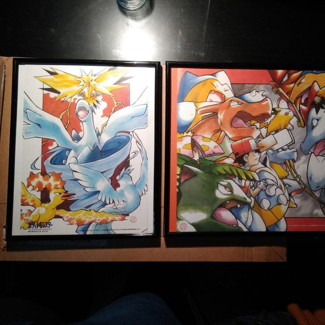 Pokémon 2000 Lugia & Kanto Trio A4 Printed Poster FINAL 