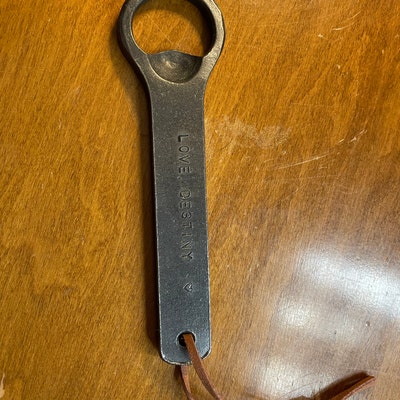 Personalized Bottle Opener Hand Forged Wrought Iron - Etsy