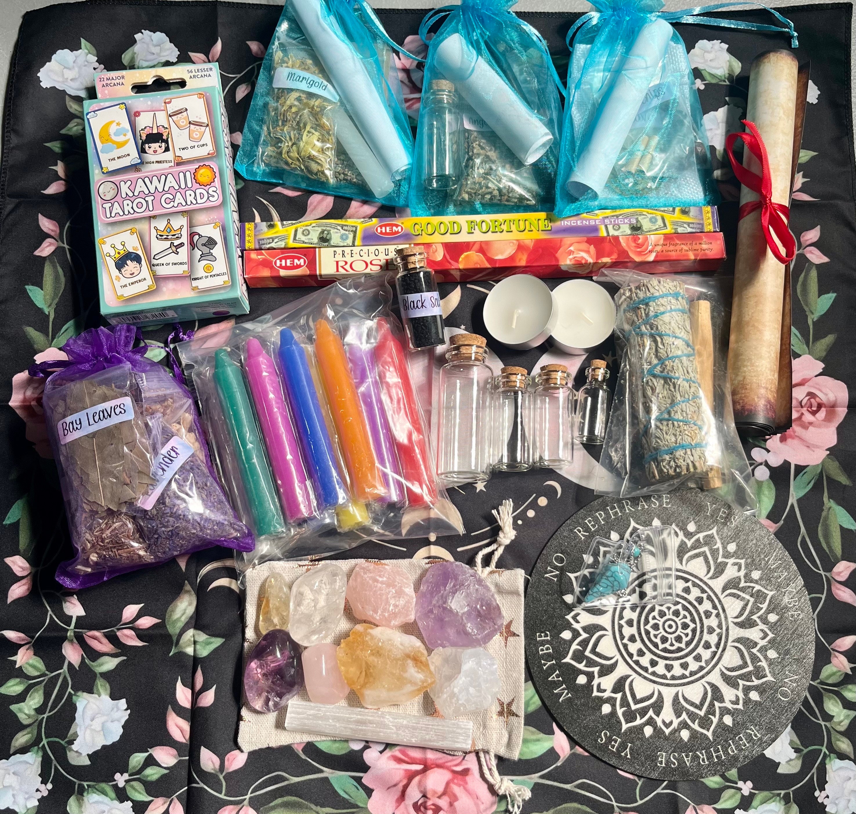 Beginner Witch Kit - A Perfect Start to Your Magical Journey! - PLEASE read description for list of items included (box not included)