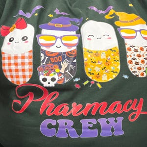 Pharmacy Crew Halloween Shirt, Cute Pharmacist Shirt, Pharmacy Technician Shirt, Pharmacist Halloween Shirt, Halloween Pharmacy Squad Tshirt