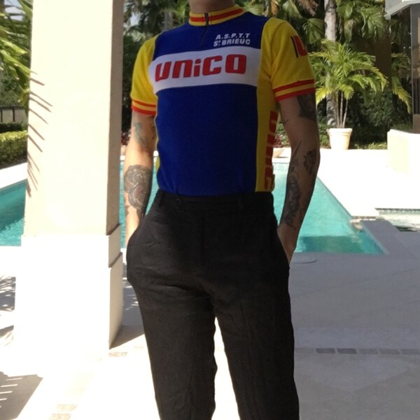 Maillot cycliste vintage - Tenue de Cyclisme rétro TI-Raleigh Rouge Maillot cycliste vintage - Tenue de Cyclisme rétro TI-Raleigh Rouge