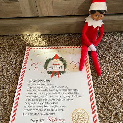 Editable Welcome Letter From Your Elf 8.5x11 Letter to - Etsy