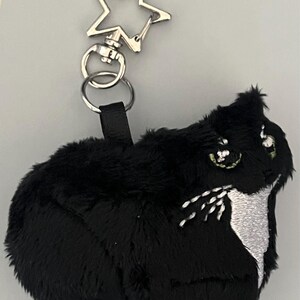Maxwell Cat Keychain Plush - Etsy Polska