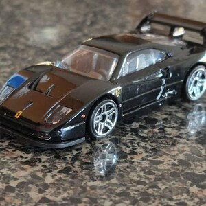 Hot Wheels Ferrari F40 Competizione Black - Etsy
