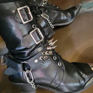 Black Leather Garters Corset BDSM Stockings Clasp Suspenders Belt ...