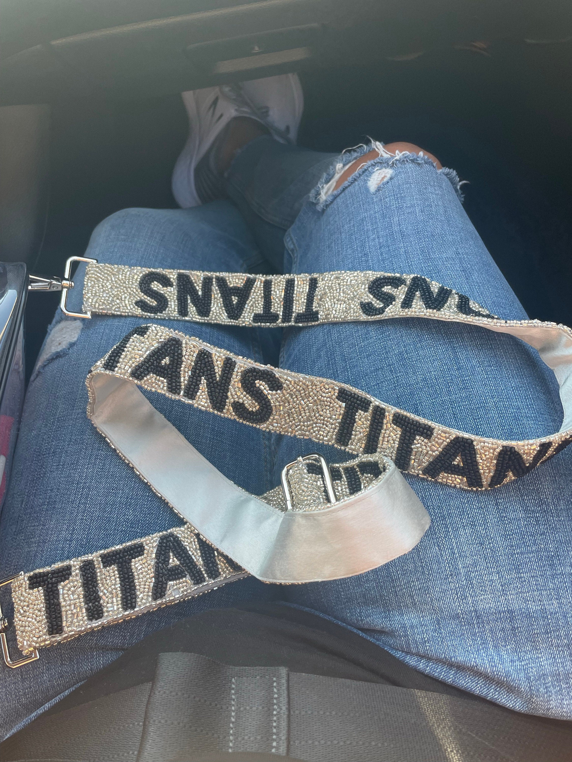 Custom Game Day Seed Bead Strap, Personalized Camera Strap for Game Day, Customized Game Day School Cheer Beaded Camera Strap, School Strap