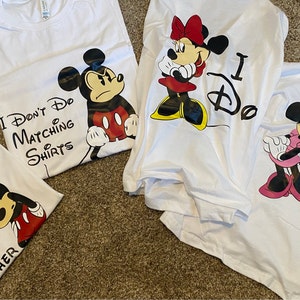 Matching Family Shirts Grumpy Mickey I Don't Do Matching 