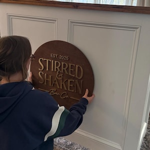 Custom Laser Cut Business Logo Sign: Wood or Acrylic Wall Art