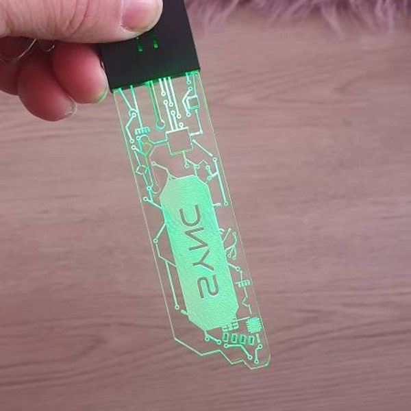 Futuristic Cyber LED Keychain | Different Designs - Circuit Board ...