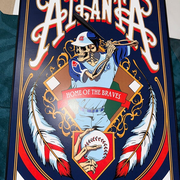 Atlanta Braves 11"x17" "heritage" Art Print Etsy — free download