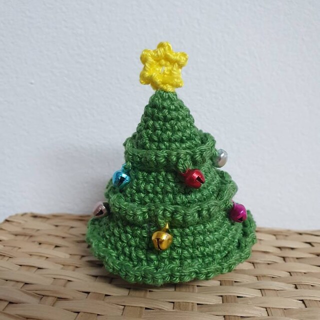 PDF ミニあみぐるみクリスマスツリーかぎ針編みパターン - Etsy 日本