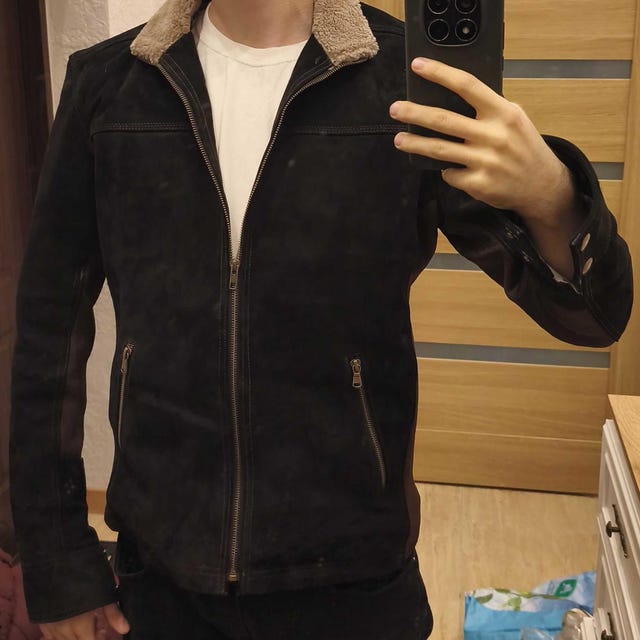 Rick TWD Inspired Suede Grimes Leather Jacket - Suzahdi - Made to