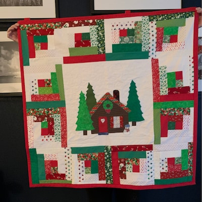 Log Cabin Christmas Quilt Pattern PDF - Etsy