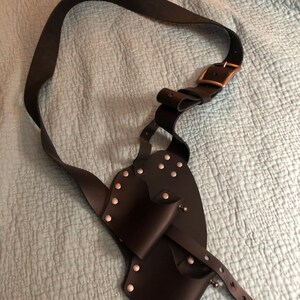 海賊フリントロックガンショルダーダブルレザーホルスター