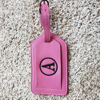 Monogrammed Luggage Tags Personalized Leather Luggage Tag - Etsy