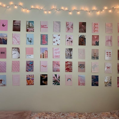 The Peachy Pink Print Pack Dorm Room Bedroom Wall Art - Etsy