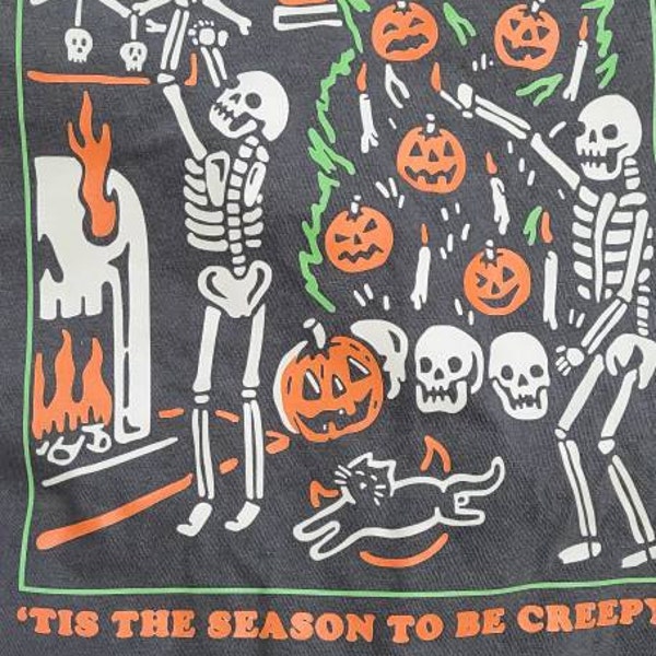 Halloween Shirt Tis the Season to Be Creepy T Shirt Comfort Colors Dead ...