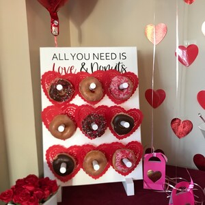 Small All You Need Is Love Donuts Donut Wall Donut Board Etsy