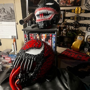 Halloween Horror Venom 2 Mask Cosplay Re-link 4 Hero Head Set Hero  Anti-thysthead Anime Cosplay Mask Halloween Bocca Maschera