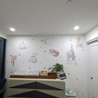 Fox & Tree Height Measure Wall Sticker Decal – Removable, Eco-Friendly Nursery Or Kids Room Decor - View #3