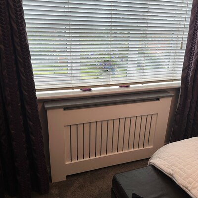 Bespoke Custom Radiator Cover Solid Oak Top UK - Etsy