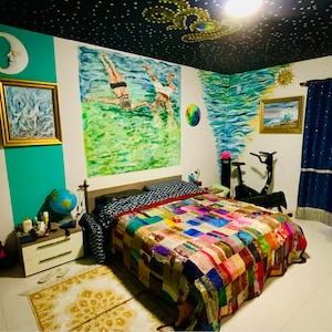 Tissus Au Metre Ameublement Sophia-Art Twin/King Bed Bohemian Bird Queen Couvre-lit Fait à La Main à La Main Couette Kantha Lit Superposé Adulte Tissus Au Metre Ameublement Sophia-Art Twin/King Bed Bohemian Bird Queen Couvre-lit Fait à La Main à La Main Couette Kantha Lit Superposé Adulte